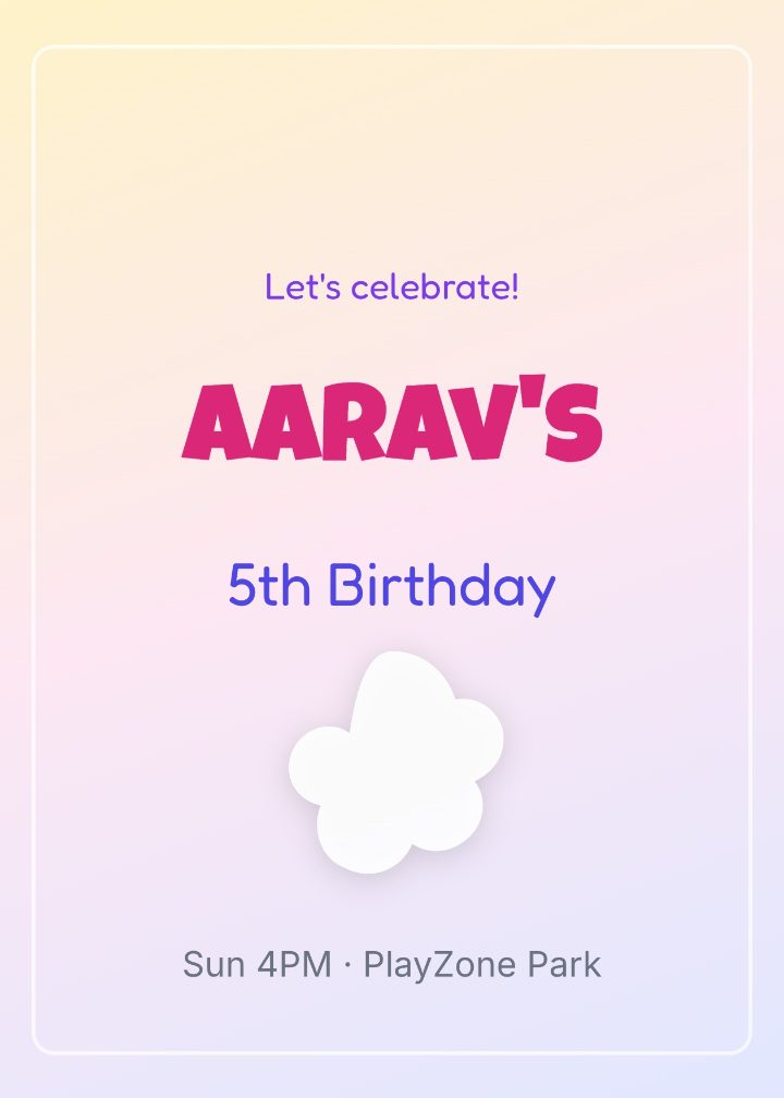 Pastel Kids Birthday