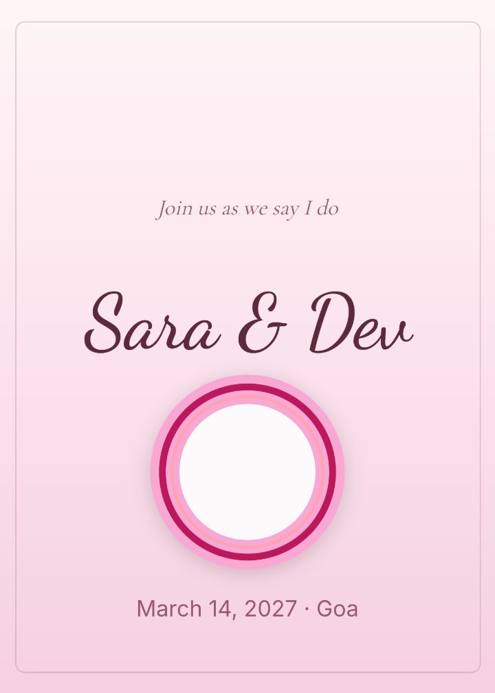 Blush Rose Wedding